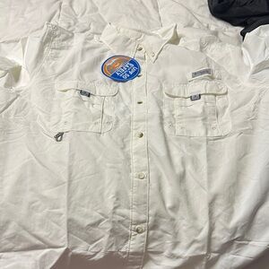 Columbia Men's Cream Button Down Shirt